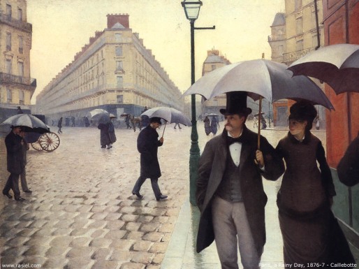 Caillebotte painting - Paris on a Rainy Day